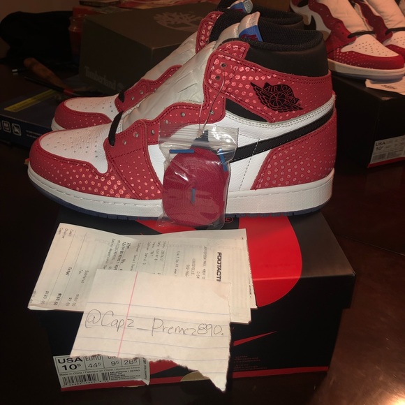 Air Jordan 1 “Spider-Man Origin” Sz 10.5 DS - Picture 6 of 8